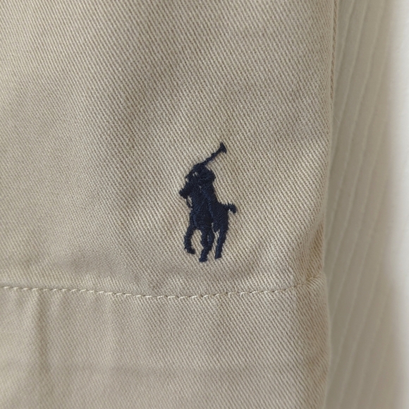 Ralph Lauren Sport Y2K Vintage High Waist Straight Leg Chino Capri Pants Beige 6 - Picture 15 of 15